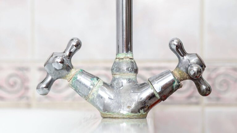 limescale build up in bathroom